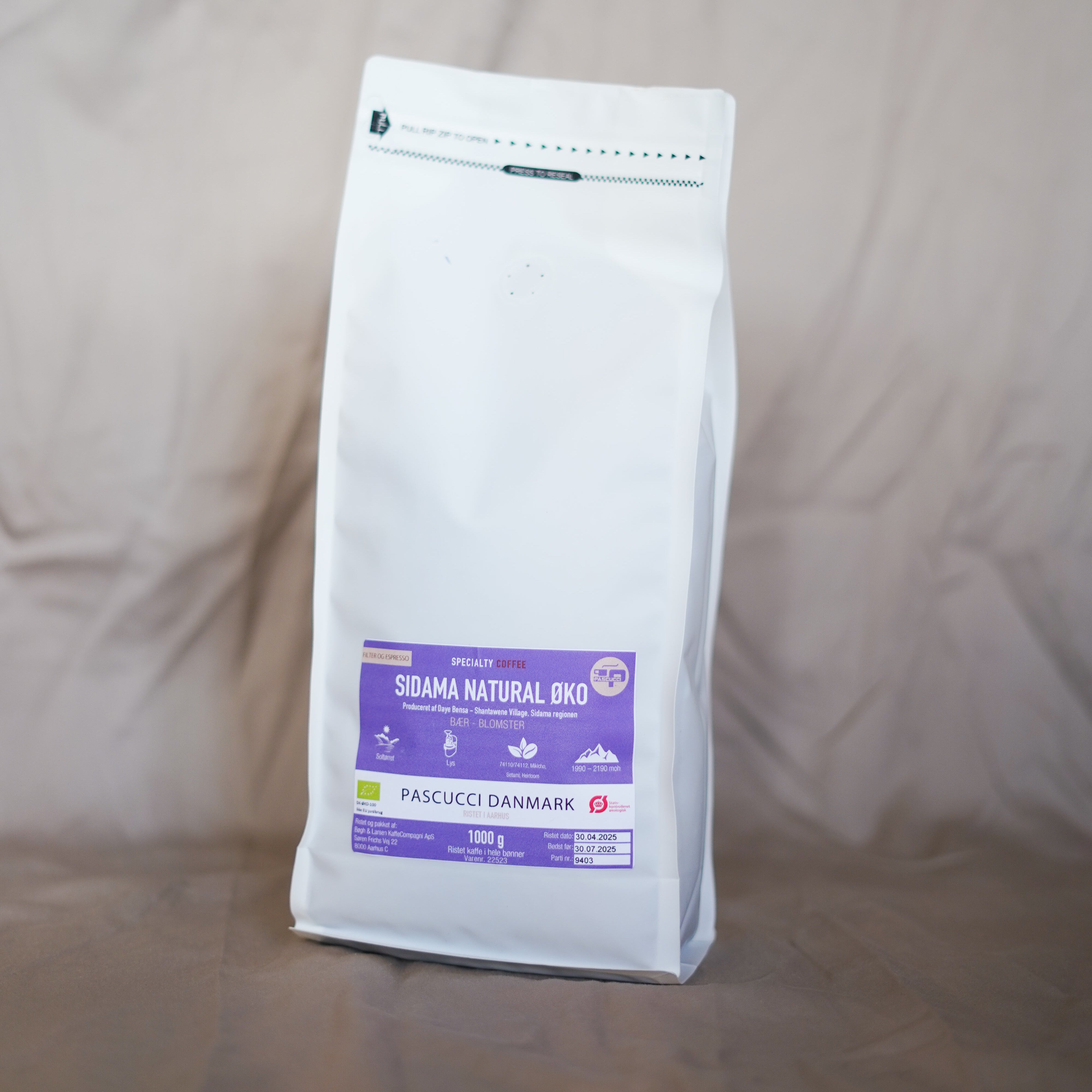 Sidama Natural øko kaffe